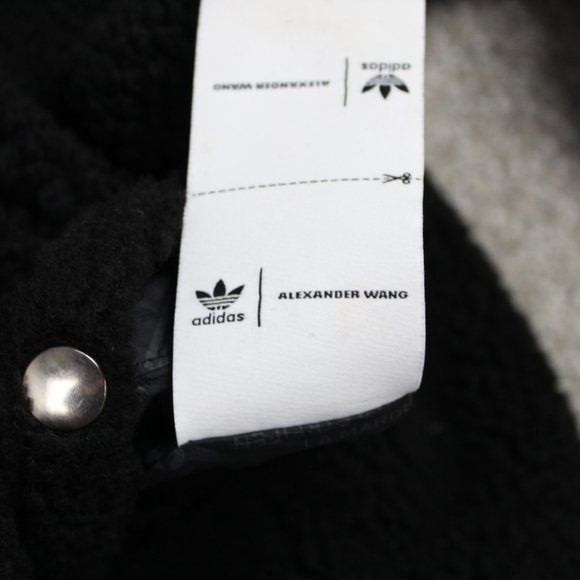 Adidas x Alexander Wang Jacket Men's M Black L/S Reversible "Packaging Paper" - Picture 10 of 13